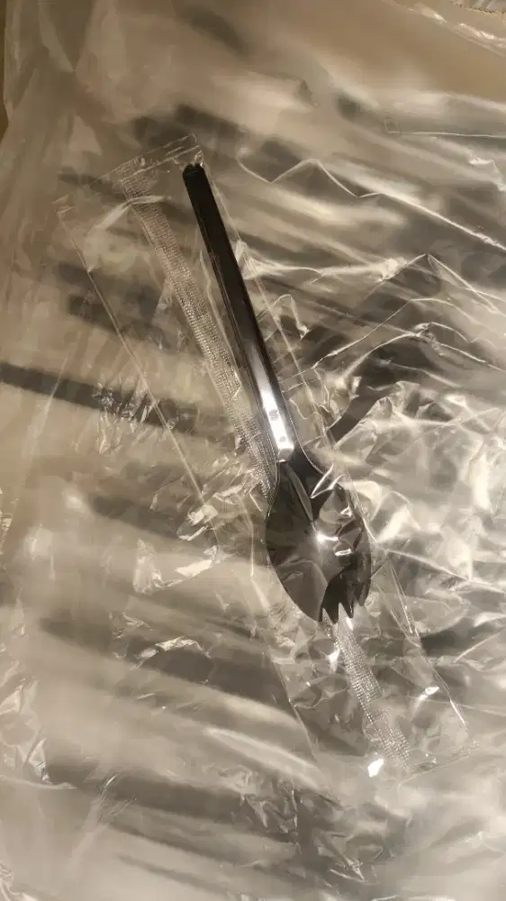 Spork (Sendok-Garpu) SPOON FORK PLASTIK HITAM
