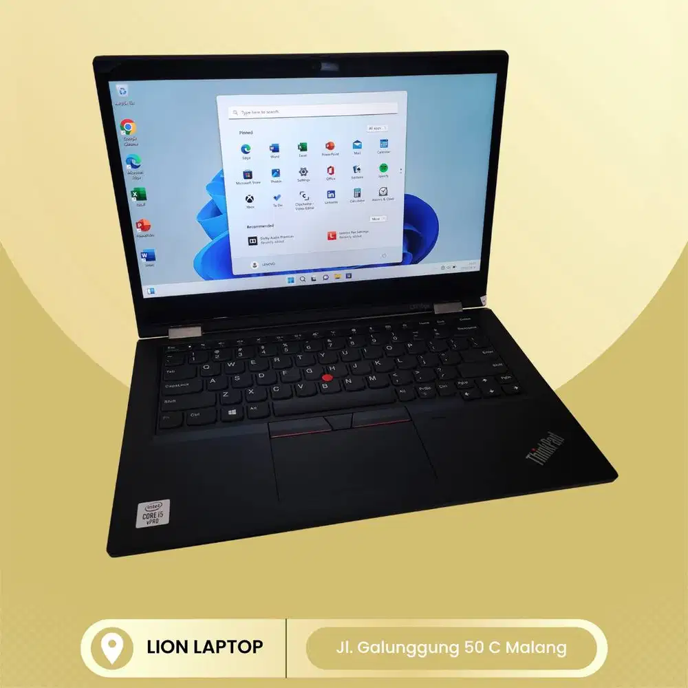 RAM 16GB Core i5 Gen10 Flip 360° SSD 256GB Lenovo Thinkpad YOGA L13 [0