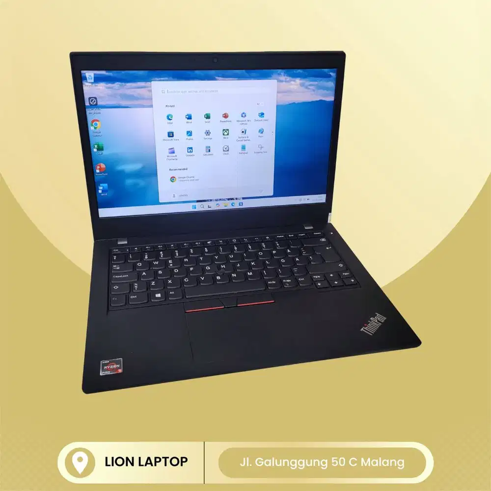 Gaming/Editing AMD Ryzen 5 PRO 8/256 MULUS Lenovo Thinkpad L14 Gen 1 [