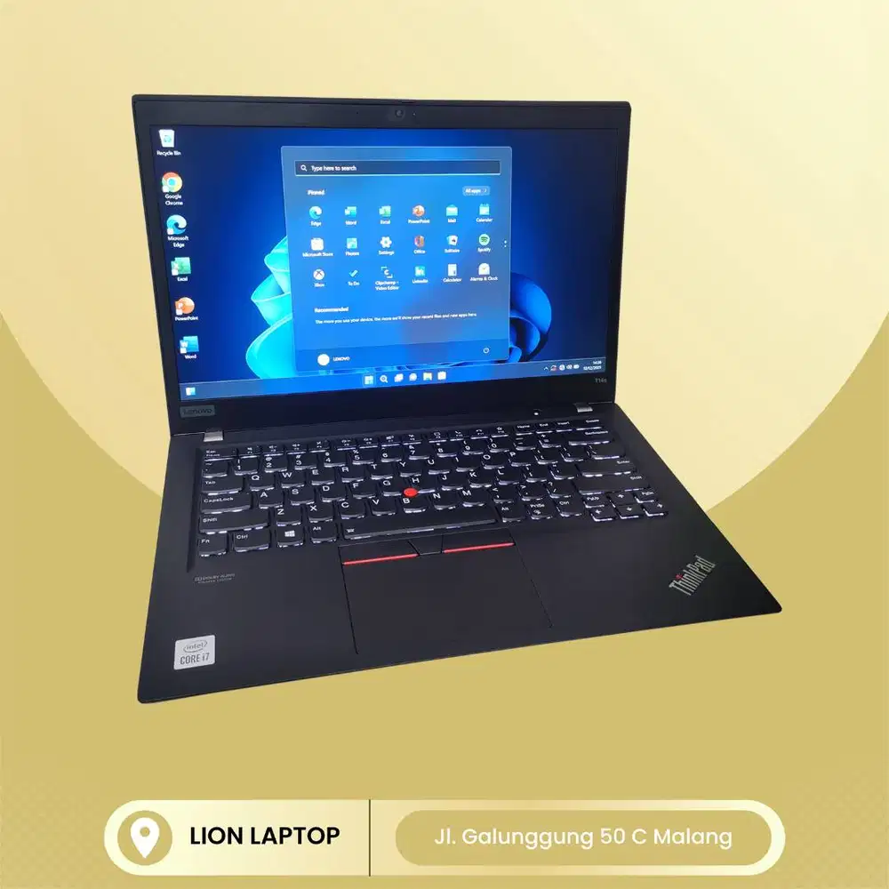 RAM 32GB Core i7 Gen 10 Slim SSD 256GB Lenovo Thinkpad T14S [07|09]