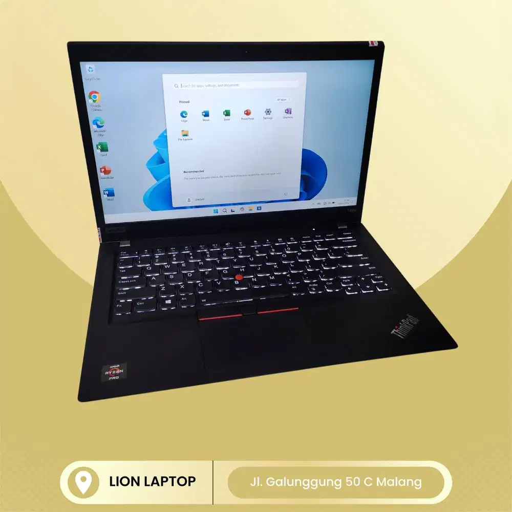 RAM 16GB AMD Ryzen 7 4Ghz VGA 2GB Lenovo Thinkpad T495s [07|09]