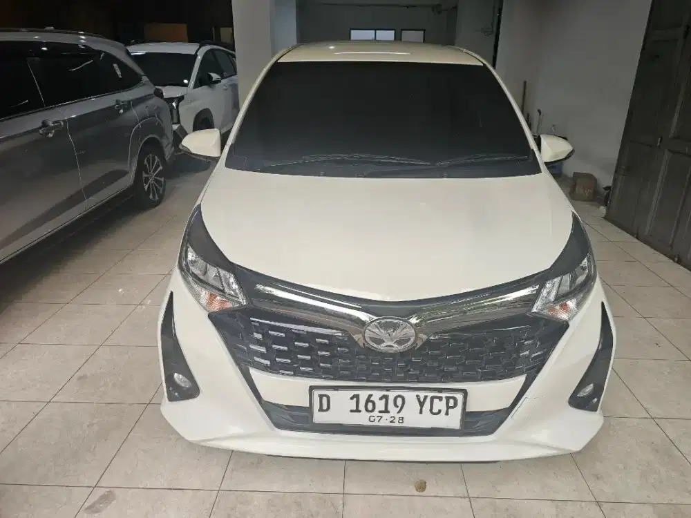Toyota calya 1.2 G at 2023 putih, km 23rb, trwt skl, service recore