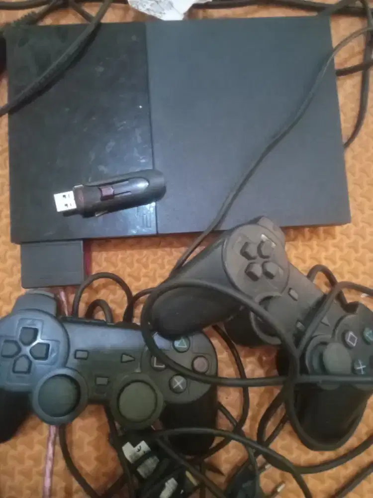 PS2 Slim matrix 128gb multi masih bisa kaset stik dua