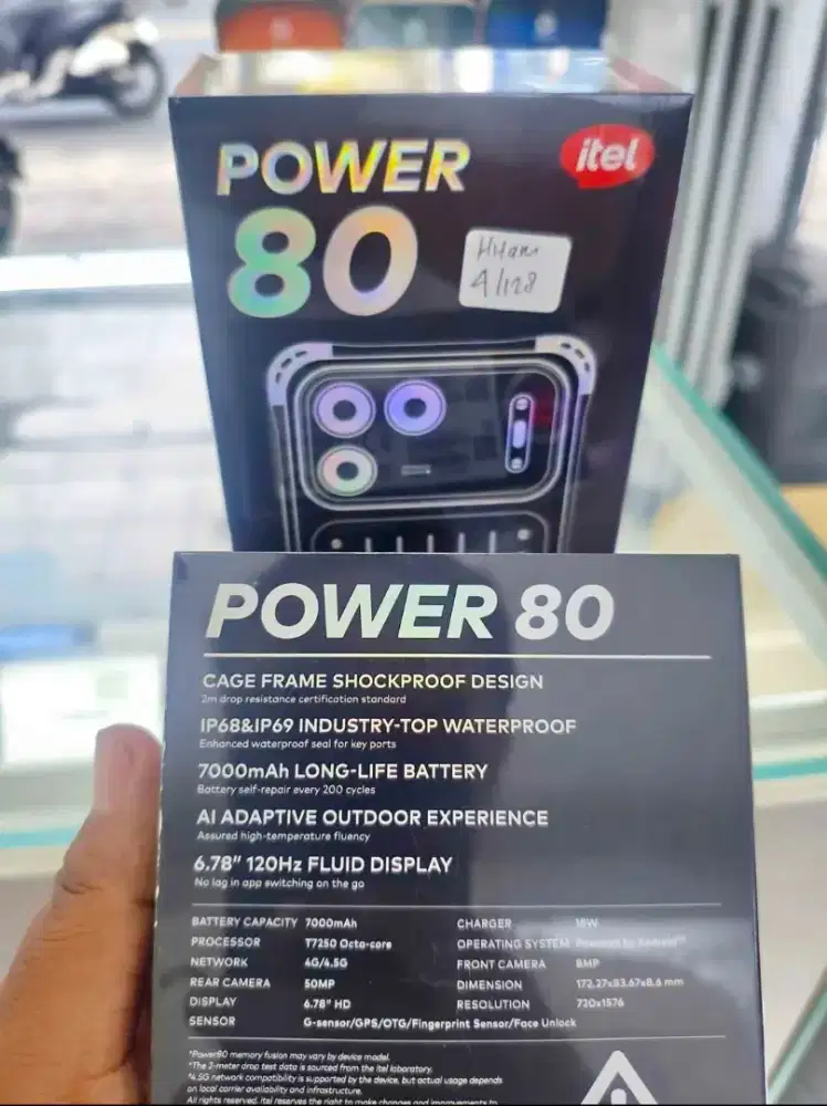 ITEL P80 4/128 SEGEL GARANSI RESMI