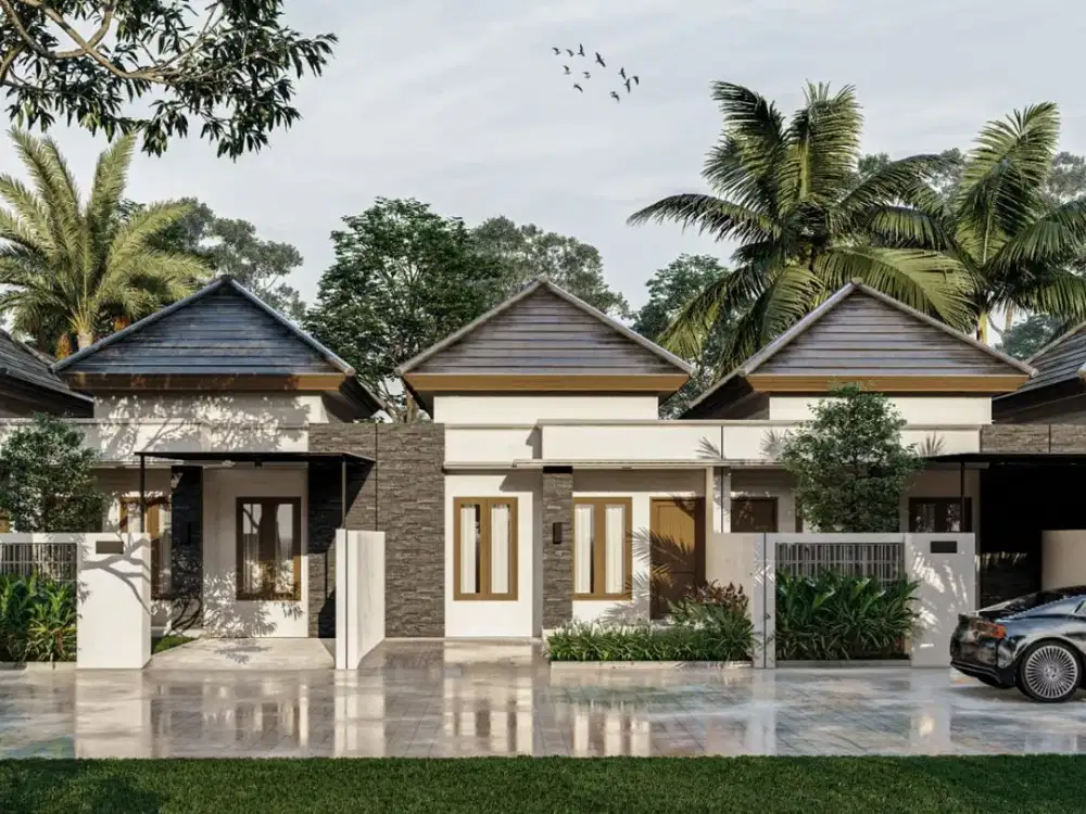 Rumah dengan konsep minimalis dengan harga murah di daerah Kampial, Nusa Dua. Lingkungan perumahan 5 menit ke Po