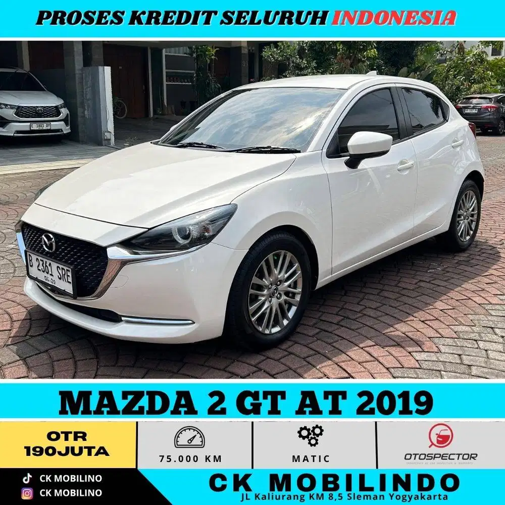 MAZDA 2 GT AT 2019 PUTIH PEMAKAIAN 2020