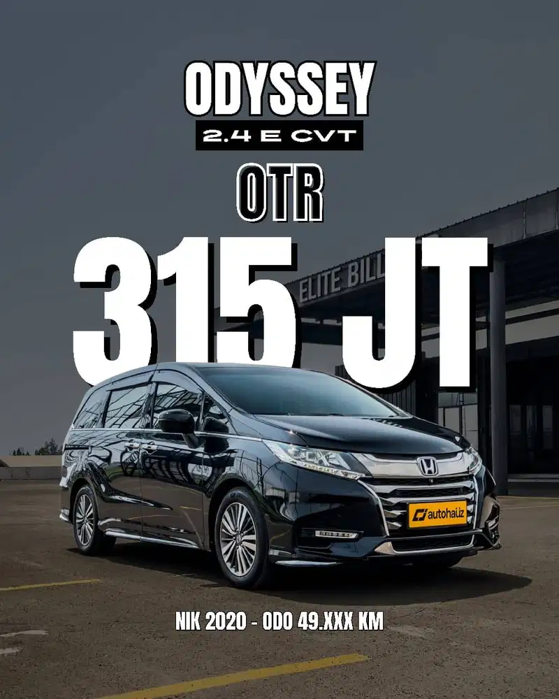 [ ODO 40rban ] HONDA ODYSSEY 2.4 E 2020