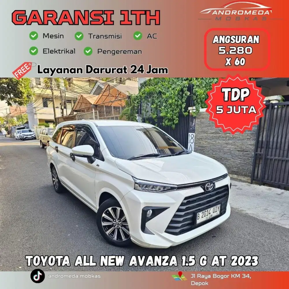 TDP TERMURAH 5 JT TOYOTA ALL NEW AVANZA 1.5 G AT 2023 KONDISI ISTIMEWA