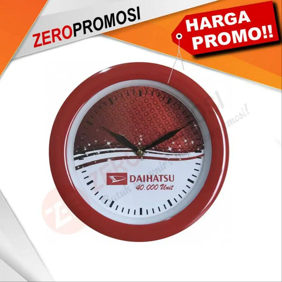 Souvenir Jam Dinding 196P Custom Logo untuk Promosi Perusahaan