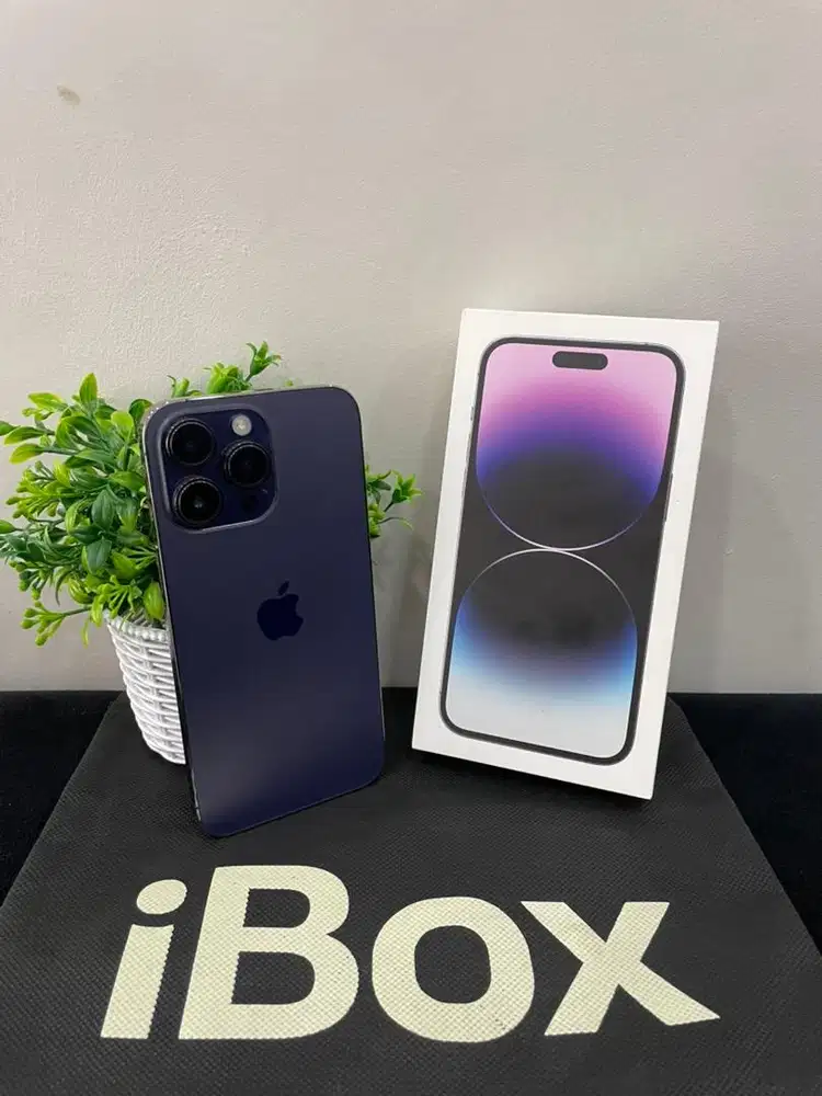 IPhone 14 ProMax 256GB iBox Purple mulus Fullset Ori BH 87% 3Utool 98