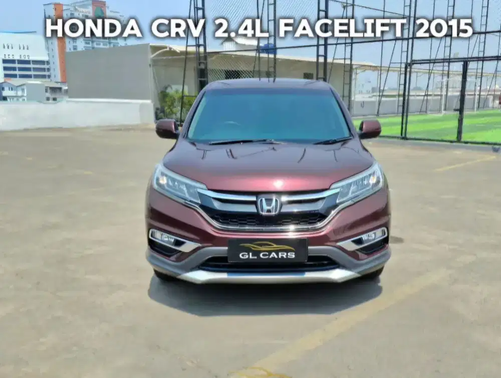 Crv 2.4L Facelift Cash Honda Cherry Maroon Red 2015 Good Condition