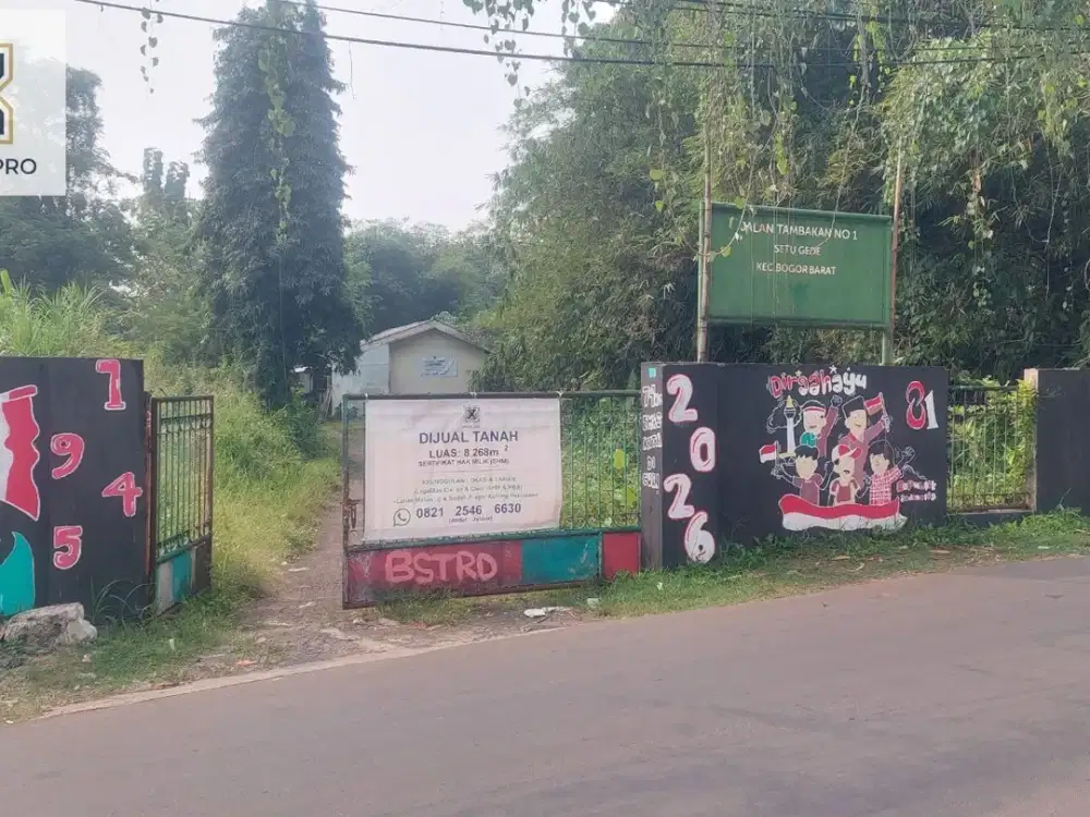 TANAH SHM CLEAN & CLEAR 8.268 M² DI SITUGEDE DRAMAGA BOGOR
