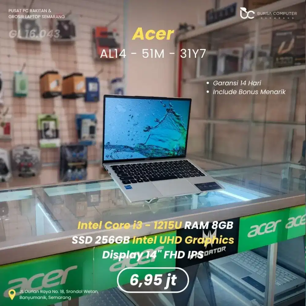ACER Aspire Lite AL14-51M-31Y7 | Core i3 1215U 8GB 256GB