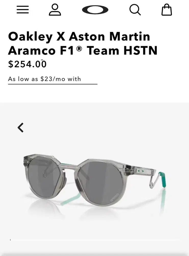 Sunglasses Oackley x Aston Martin Aramco