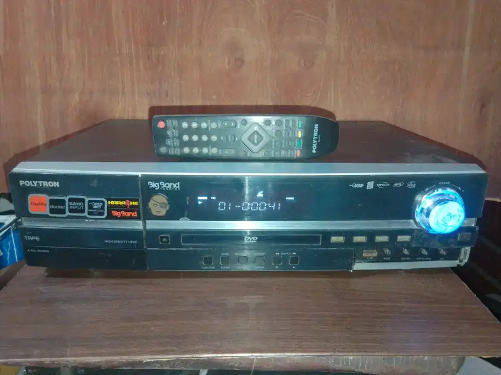 Polytron BIGBAND Amplifier 5 channel, remote, full ori, DVD jalan
