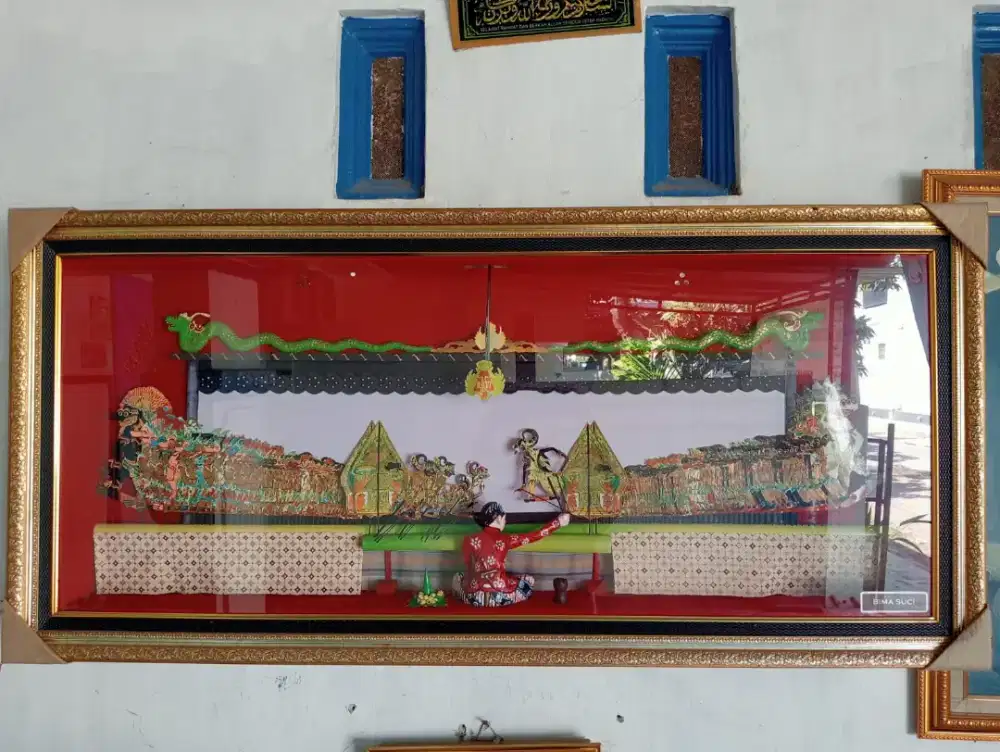 Pajangan wayang antik dan unik buat di ruang tamu