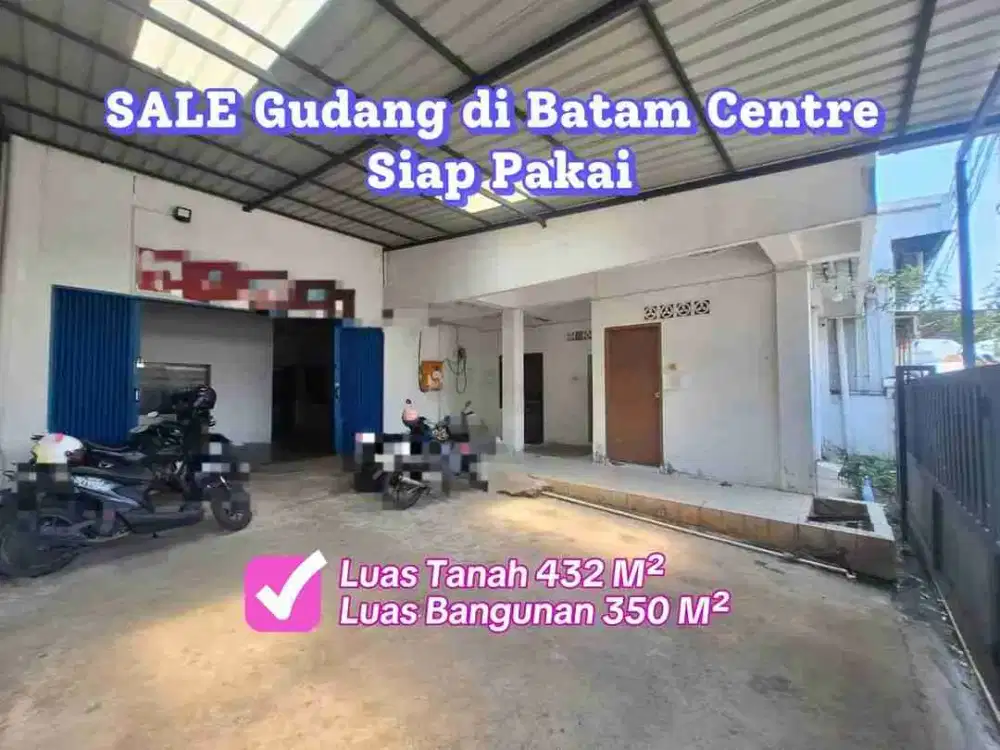 Dijual Gudang Walakaka Batam Center Siap Pakai Pusat Kota Batam