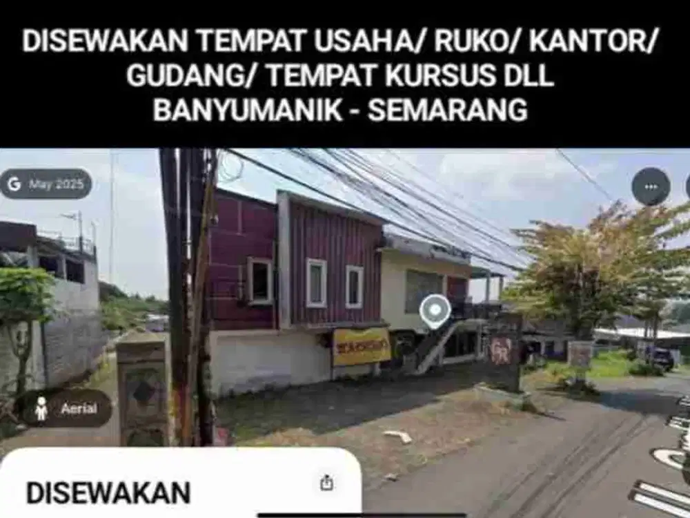 DISEWAKAN RUKO/ GUDANG/ TEMPAT USAHA DI BANYUMANIK SEMARANG