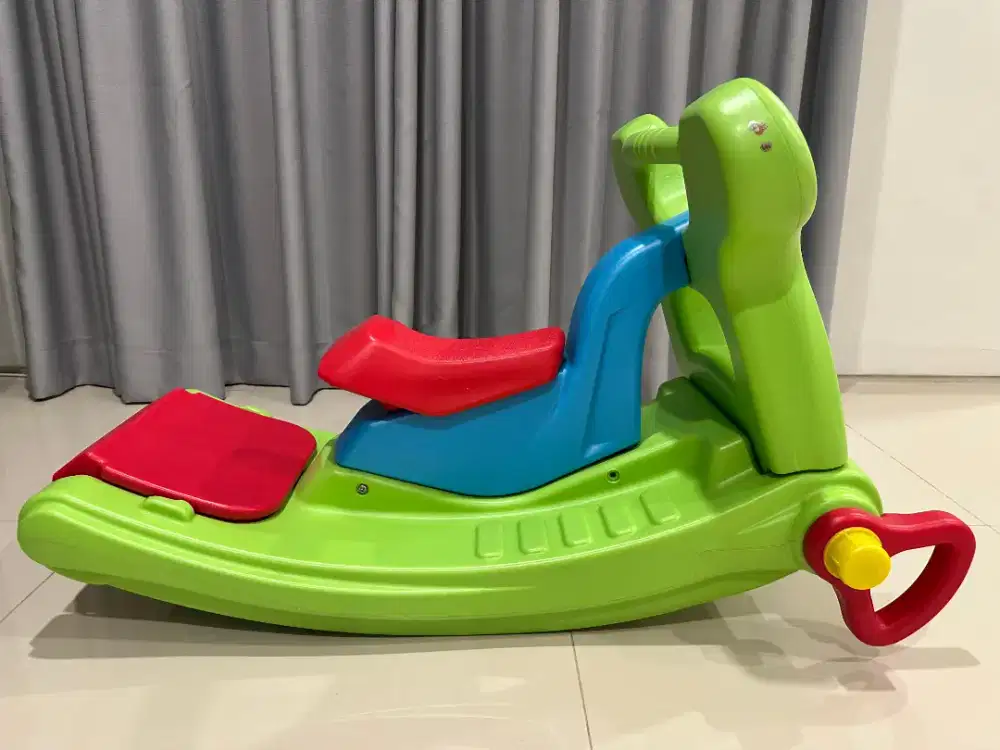 Labeille 2in1 Slide Froggy Perosotan Anak + Kuda Kudaan