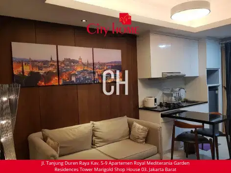 Sewa Apartemen Furnished di Royal Mediterania Garden Residences