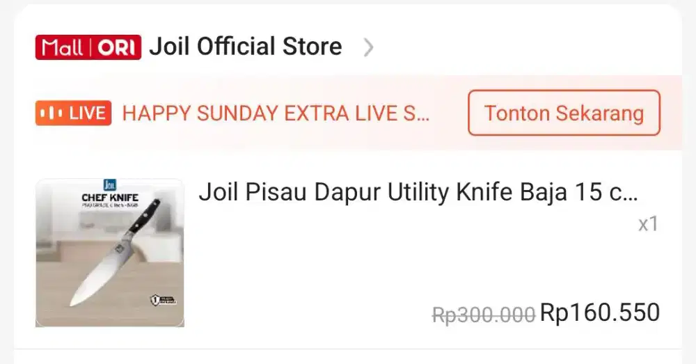 PRELOVED PISAU JOIL