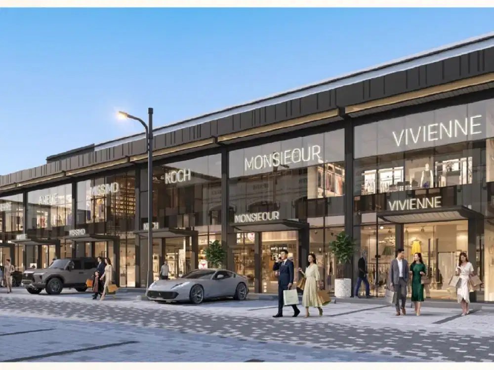 Dijual Ruko Terbaru Aniva Boulevard Hoek Type Boutique Shop Gading Serpong