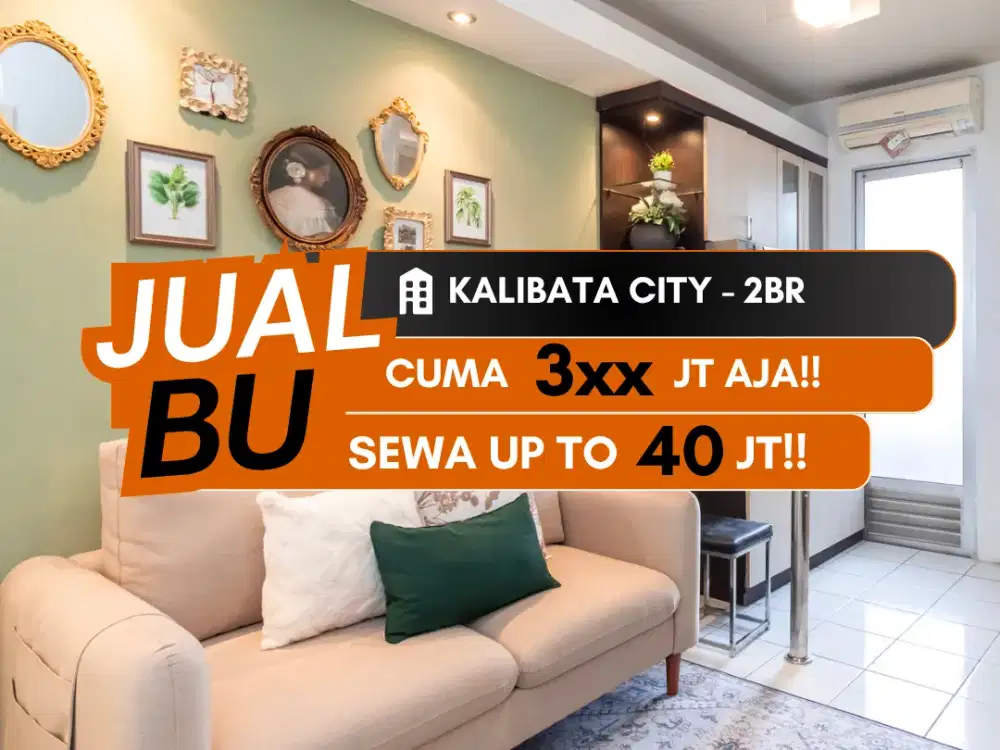 Jual BU Apartemen Kalibata City 2BR  Full Furnished Jakarta Selatan Pancoran