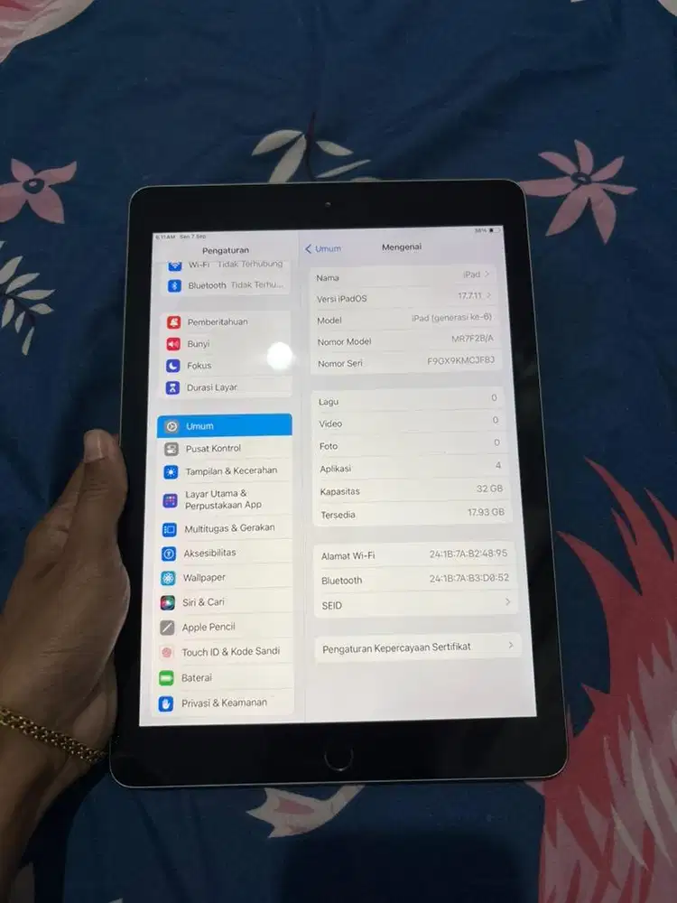 Ipad gen 6 ram 64 gb