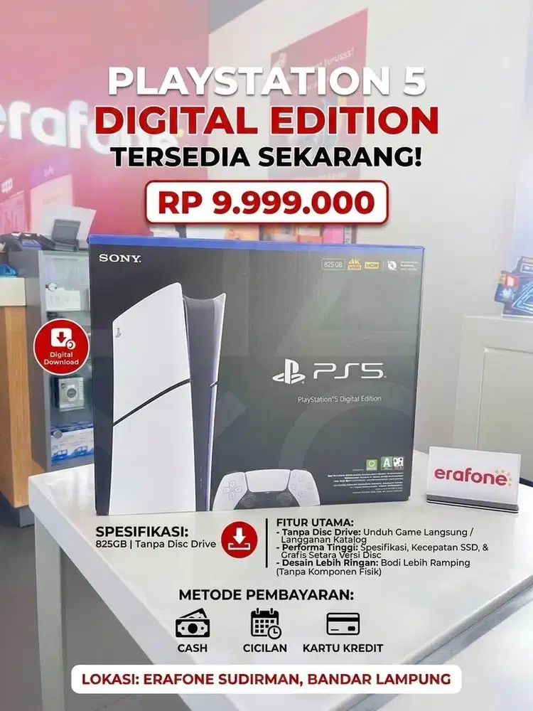 PlayStation 5 825 GB promo cicilan tanpa dp dengan home credit