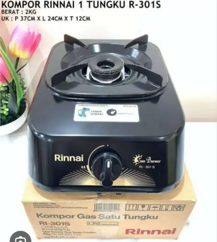 Kompor Rinai 1 tungku type RI-301S