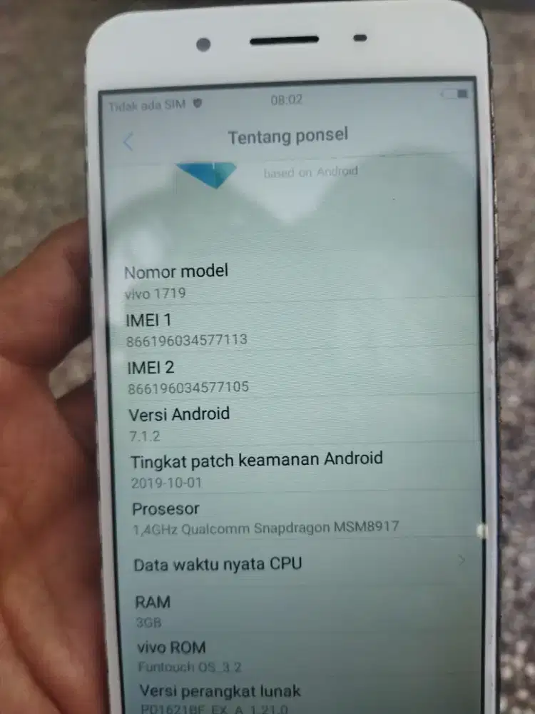 Vivo y65 mines btangan