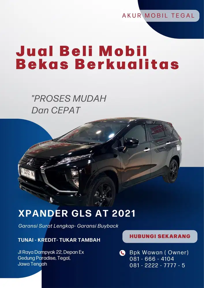 DP 35JT ! MITSUBISHI XPANDER GLS MATIC 2021 HITAM SIAP PAKAI FUL ORI