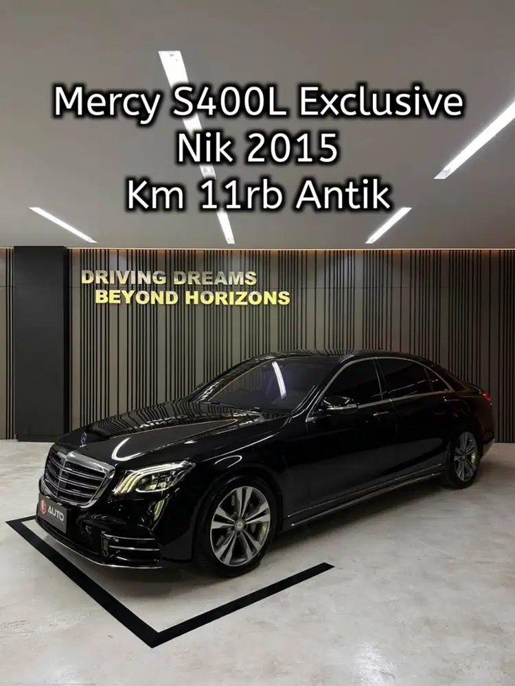Mercedes Benz S400 S400L AT 2016 Hitam Mercy Km11rb Nik 2015 B919THN