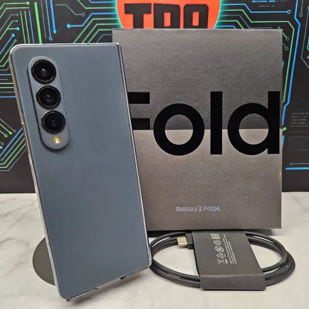 Samsung Galaxy Z Fold 4 12/512GB Graygreen Fullset SEIN Resmi No Minus