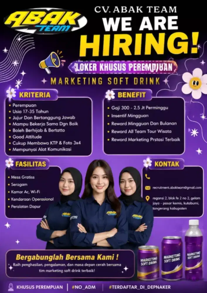 LOKER KHUSUS WANITA GRATIS