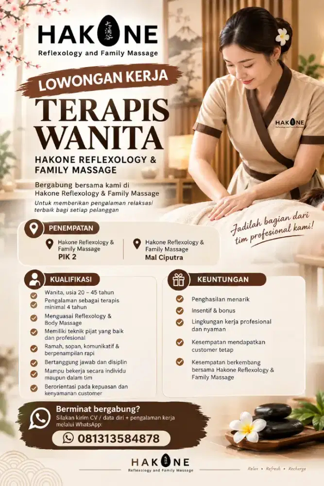 DICARI TERAPIS WANITA