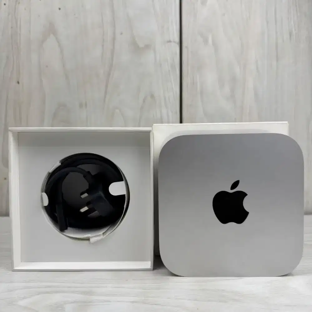 Mac Mini M4 Ram 16 Ssd 256 lengkap full set Ibox mulus like new