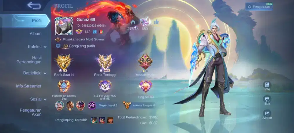Jual akun Mobile Legend