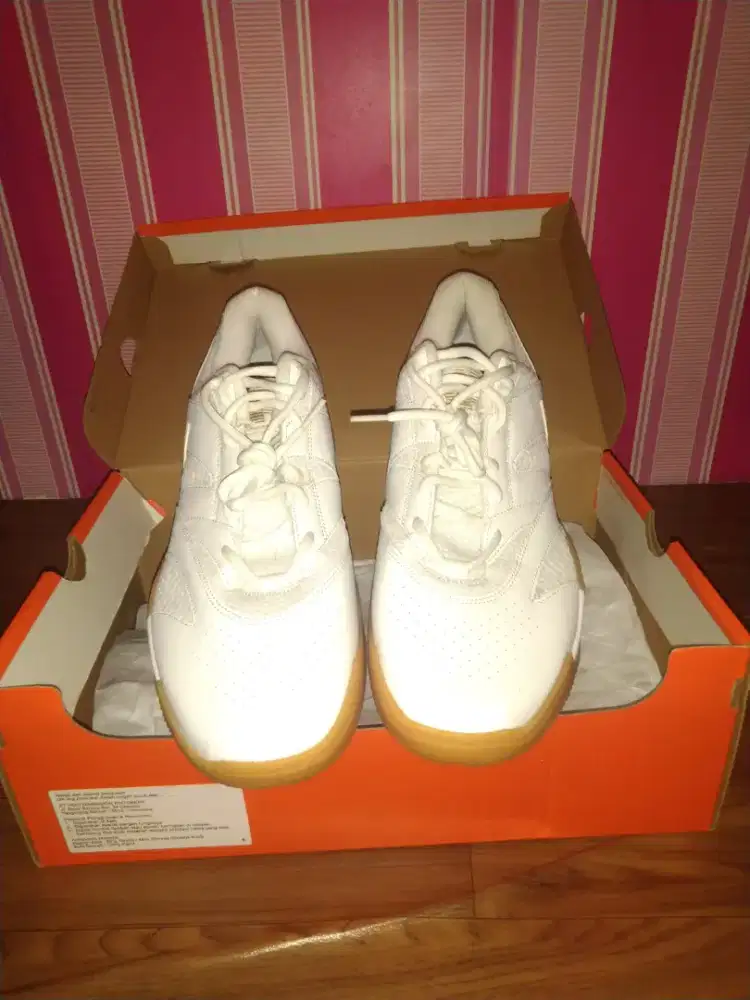 Sepatu Tenis Nike Court Lite 4 CLY Original White Orewood Brown