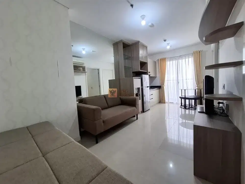 Disewakan 2 Bedroom Apartemen Madison Park Luas 49m² – Furnish Baru, Garden View & Interior Modern dekat Mall Central Park
