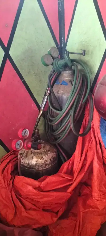 Tabung las asetilin tabung oksigen