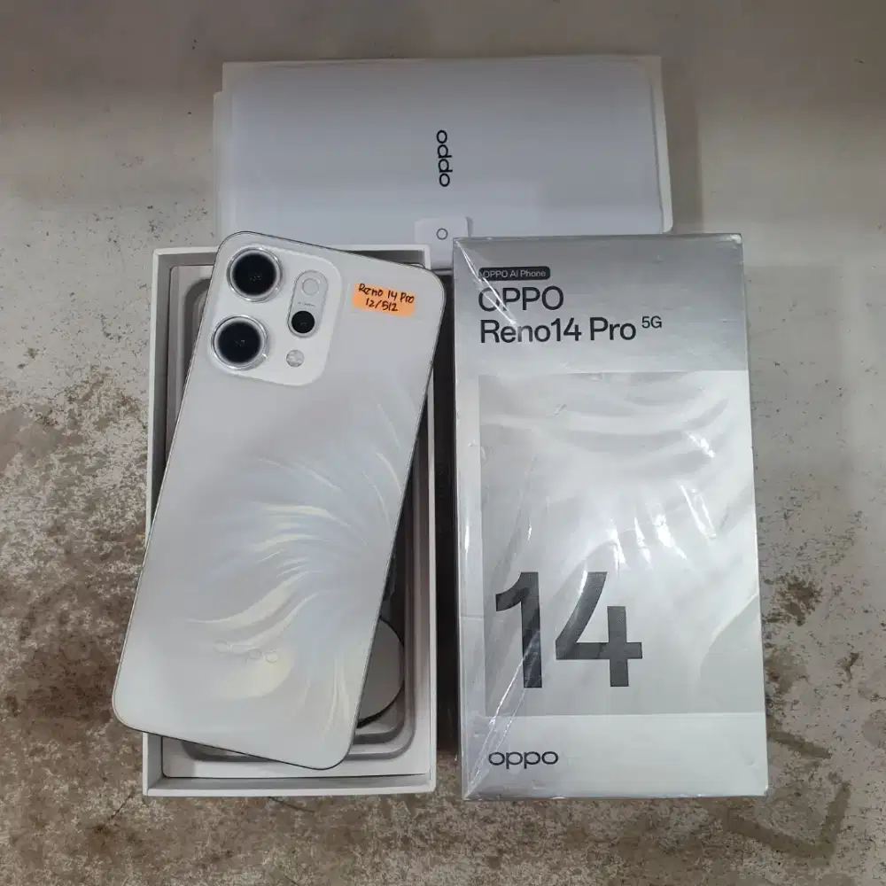 Oppo Reno 14 Pro 5G 12/512 Second Mulus Fullset Original