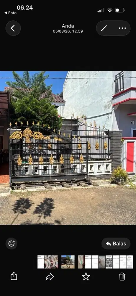 Pagar besi padat