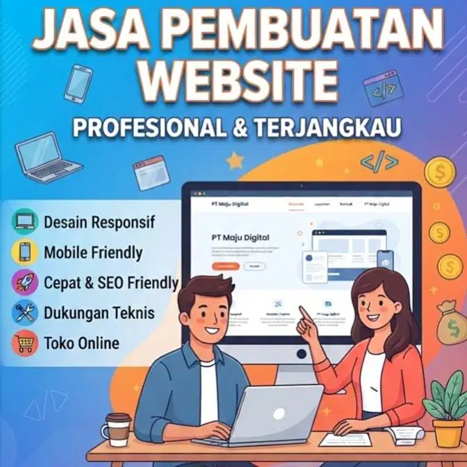 Jasa Pembuatan website profesional dan murah