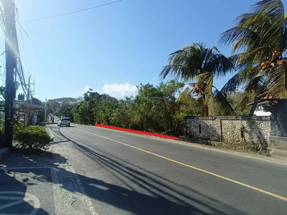 Tanah MURAH Jalan Utama Raya Uluwatu, Nyang-Nyang, Jalur Utama Menuju Uluwatu Temple