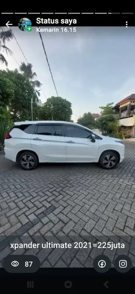 xpander ultimate 2021 sangat bagus luar dalam