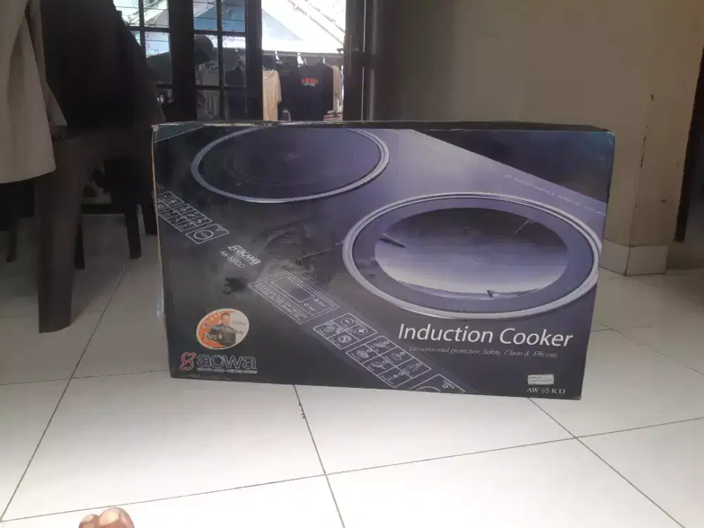 Kompor listrik/induksi 2 tungku masih baru merek aowa rp 2500 rb