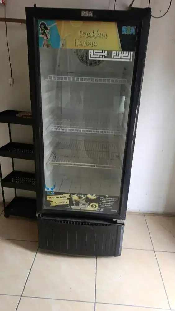 DIJUAL SHOWCASE LEMARI PENDINGIN AGATE 240 4 RAK