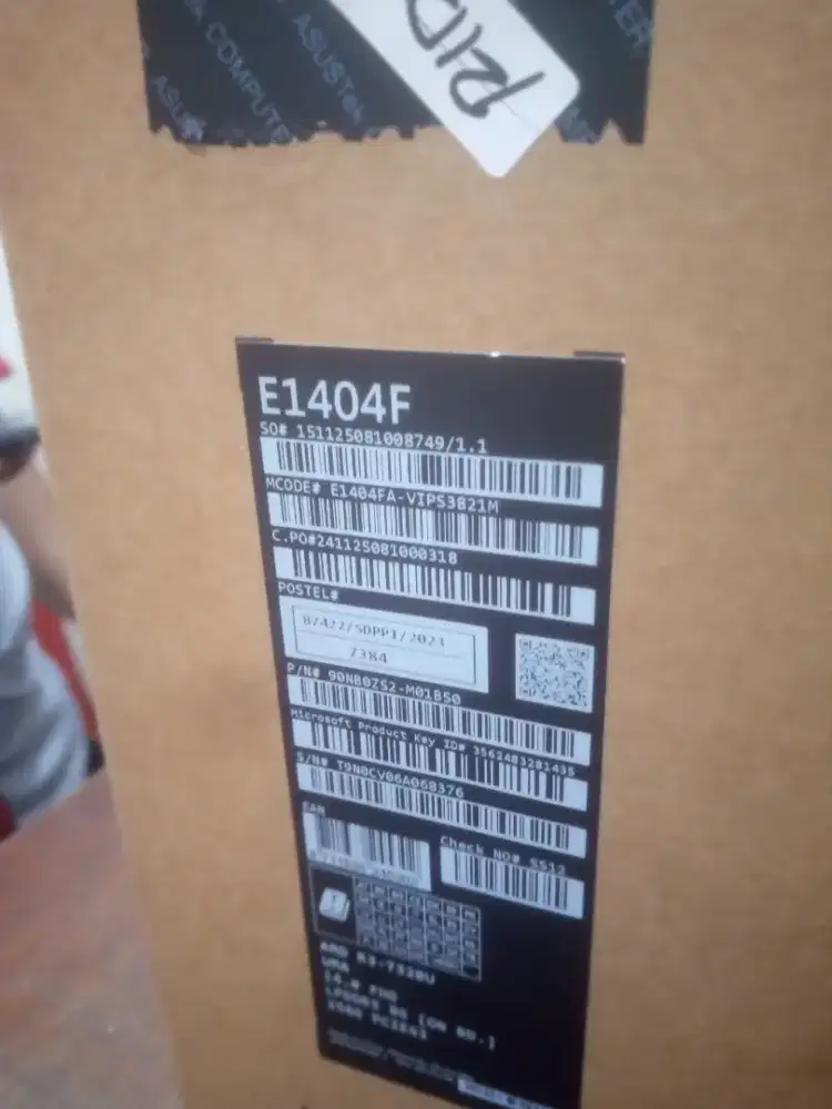 Jual laktop baru belum buka segel