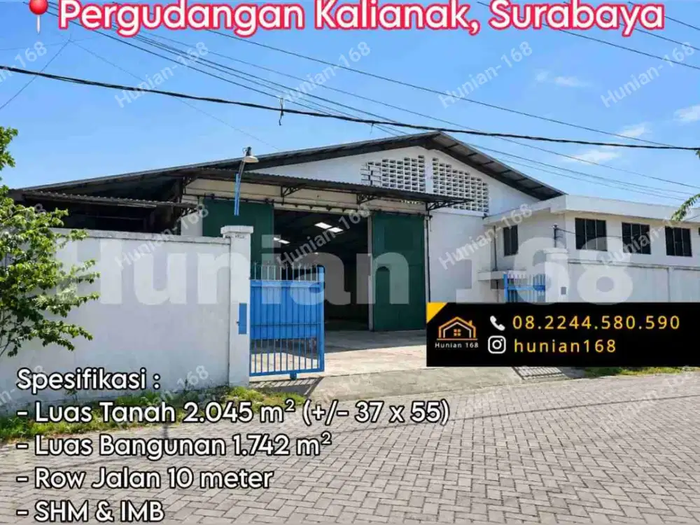 Gudang Tanah Industri Pergudangan Raya Kalianak Barat Surabaya 51 55 75 Margomulyo Kalimas Pelabuhan Perak Utara Tambak Langon Osowilangun Permai Gresik Kavling Bekas Pabrik